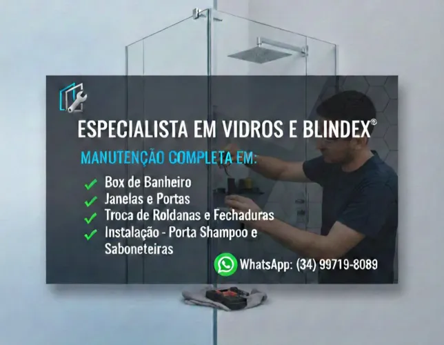 Manutenção Vidro Blindex e Fechaduras