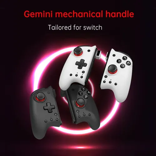 Joy Cons MOBAPAD M6 Gemini Mecânico ALPS 6 Eixos Vibração Turbo Switch OLED Conforto Total