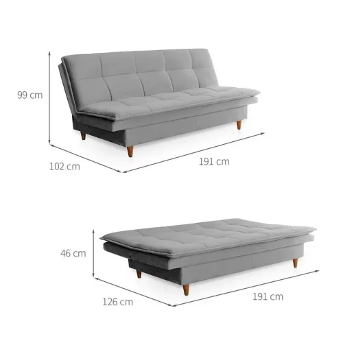 Sofá cama semi-novo