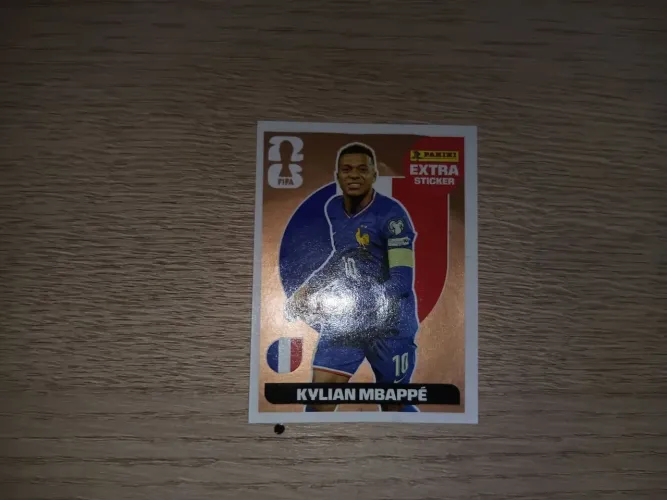 Figurinha Kylian mabappê extra sticker bronze