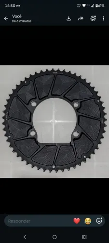 Coroa Goldix Tam. 54 dentes, rodou aproximadamente apenas 250 Km.