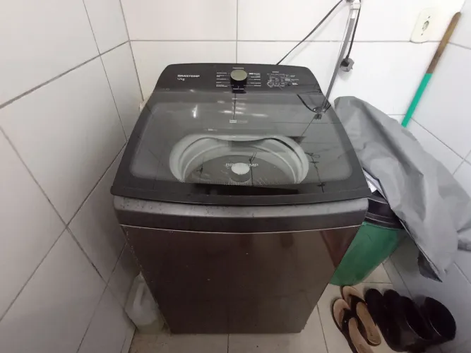Máquina de Lavar Roupa Brastemp 12kg Inox