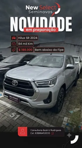 Toyota Hilux CD SR 4X4 2.8 TDI Diesel Aut. 2024