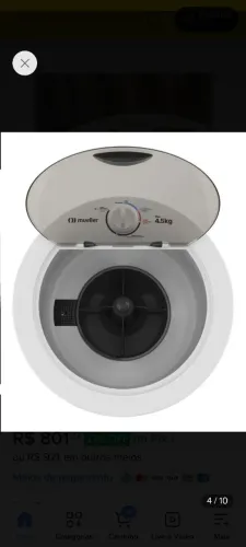 Tanquinho/lavadora Semiautomática Mueller Plus 4,5kg Cor Branco