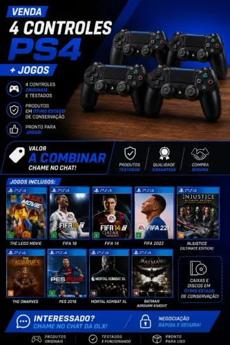 Controle Jogos PS4