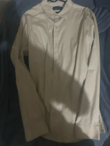 camisa social manga longa, marrom. Nova, nunca usada.