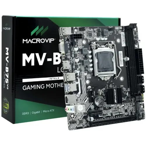 Placa Mãe Macrovip MV-B75V2 Socket LGA 1155 / VGA / DDR3
