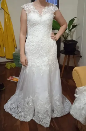 Vestido de noiva lindíssimo e moderno 