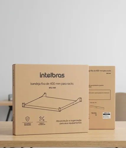 Bandeja Fixa para Rack Intelbras 400mm BF1U 400 - NOVA/SEM USO