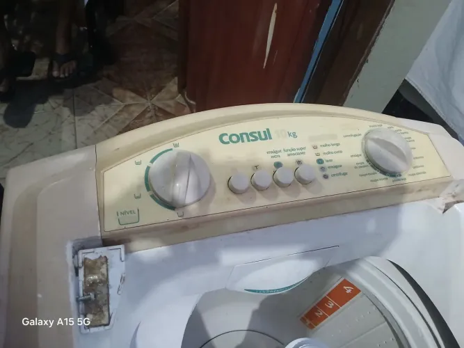 Maquina lavar roupas Consul 10 kg defeito