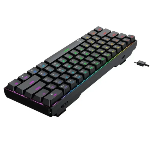 TECLADO MECÂNICO RISE MODE GM1 PRETO