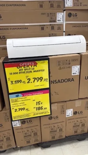 Ar condicionado 12 btus LG dual inverte