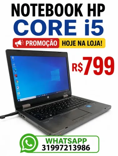 NOTEBOOK HP CORE i5- E$799- EMPRESAS ESCRITÓRIOS ESTUDOS TRABALHOS