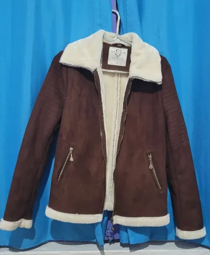 Jaqueta Aviador Suede Marrom - Forro Peluciado