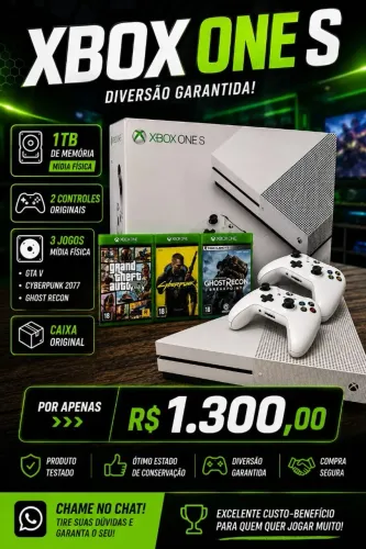 Xbox One S - 1TB - Usado