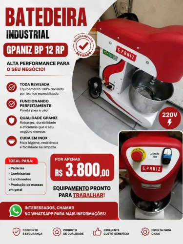 Batedeira Industrial Gpaniz