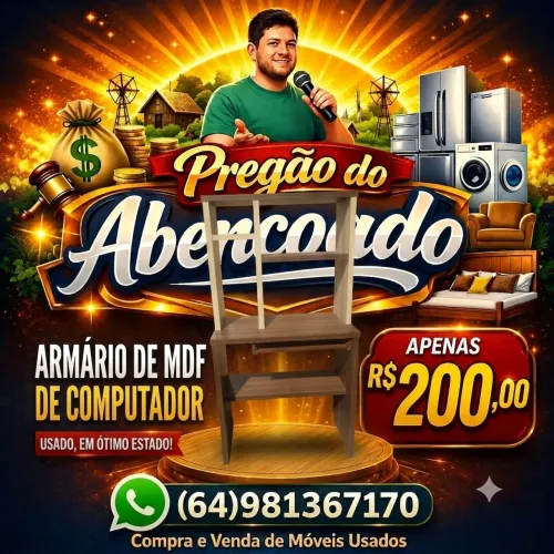 Armário de MDF para computador passamos cartão