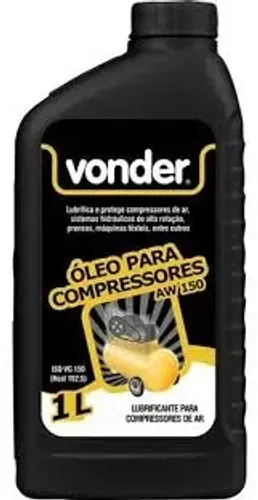 Óleo para Compressor e Sistema Hidráulico AW 150 1 litro 5129150000 VONDER