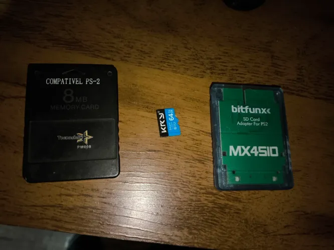 Adaptador MX4sio+cartão de memória+memory card