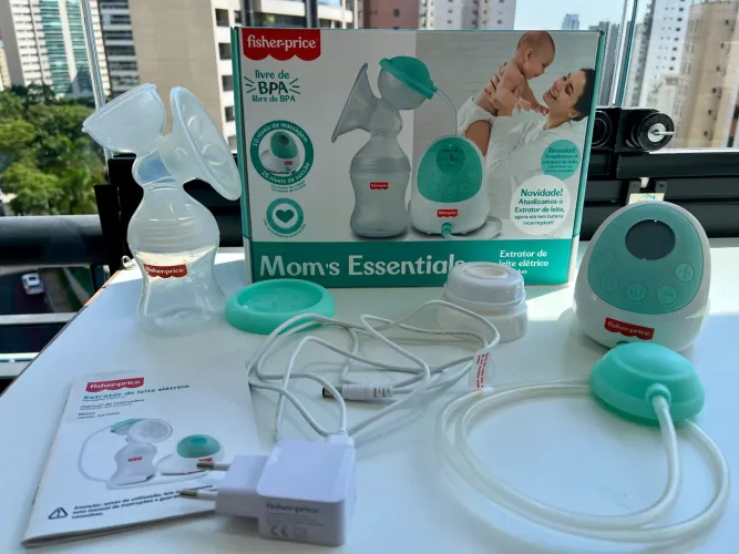 Extrator de leite elétrico - fisher price moms essentials