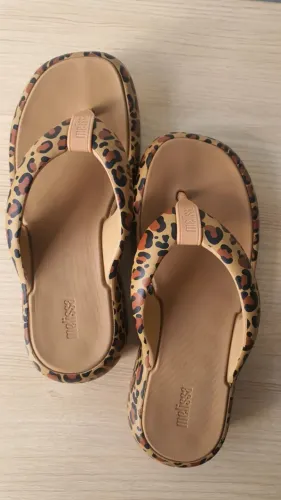 Melissa Free Fuzzy Printed Onça Platform