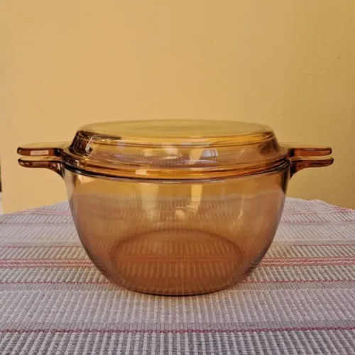 Panela Caçarola Vision Vidro Âmbar - 2,5 Litros com Tampa