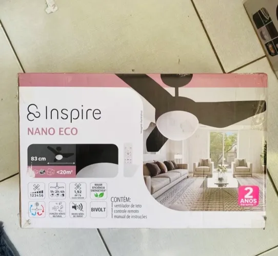 Ventilador 3 pás com preto 