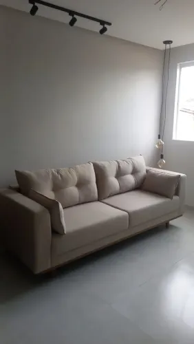 Sofá retro 2.20 em linho espuma D.28 selada pro 