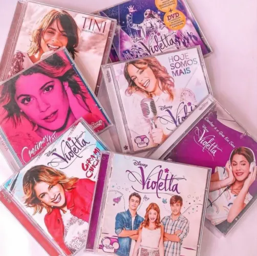 Kit Coleção Violetta & Tini - 7 CDs Oficiais + 1 DVD
