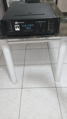 Amplificador de som profissional machine 8'0 sbx trio não envio retirar no local 