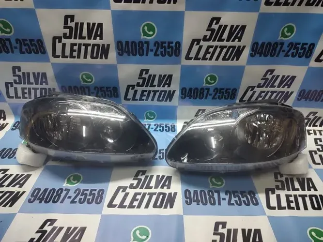 par farol fox 2004 2005 2006 2007 2008 2009 foco duplo mascara negra *novo importado rf