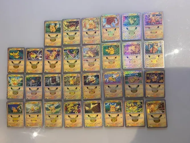 Set de Pikachu 30 anos Brasil - Coleção - Os 30 (01/30 até 30/30) em ordem