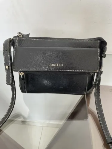 Bolsa Corello em Couro Preto