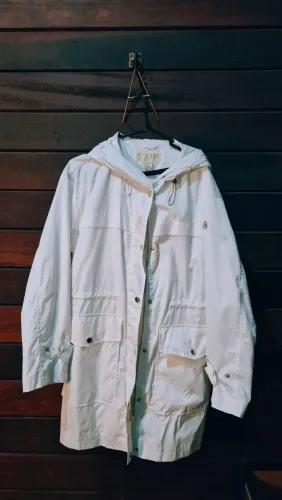 Casaco Original - Michael Kors Woven Hooded Raincoat