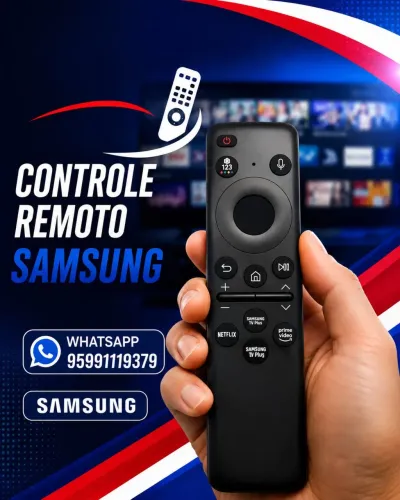 Controle da tv Samsung smart 4k 