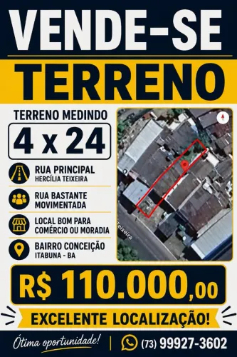Vendo terreno no bairro Conceição Itabuna 