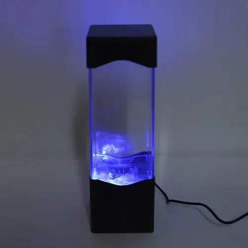 luminária de aquário artificial de LED com efeito de água-viva. 