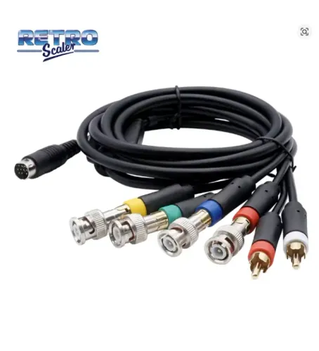 Cabo rgbs premium alta resolucao 1,8m para sega saturn