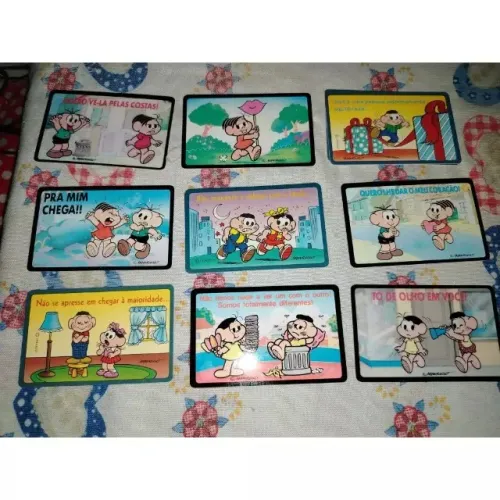 Cartões Antigos Turma da Monica Anos 90 Cartão de Recados 9 ou 5 unidades (LEIA O ANUNCIO)