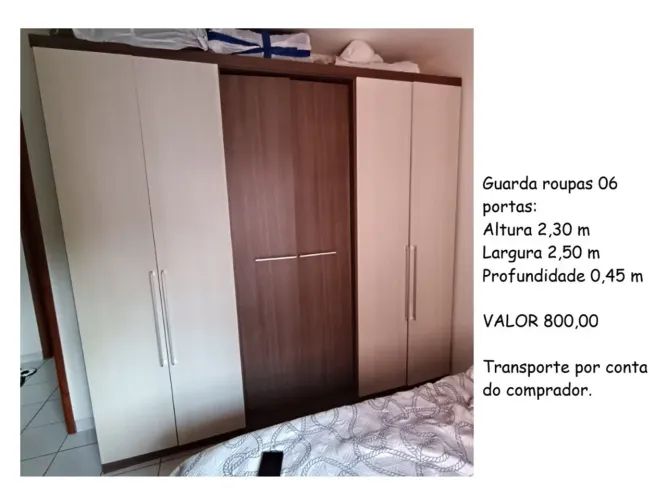 Guarda roupas 06 portas