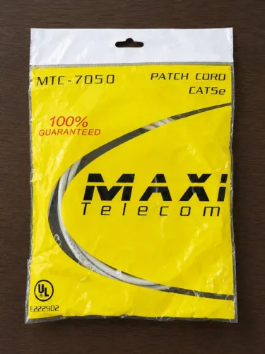 PATCH CORD CAT 5 MAXI TELECOM COR CINZA