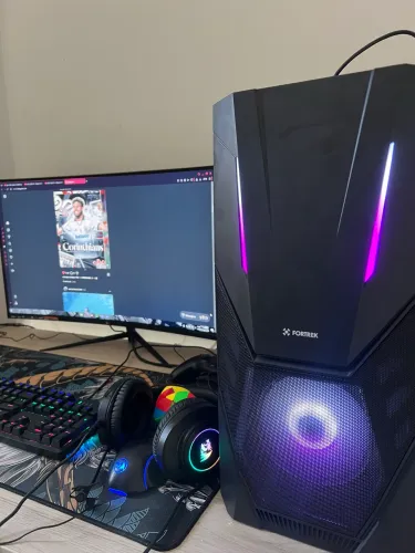 PC Gamer + Monitor Curvo + placa de vídeo DDR3, RX580 8GB DDR5 GPU, HD de 1,5 TB