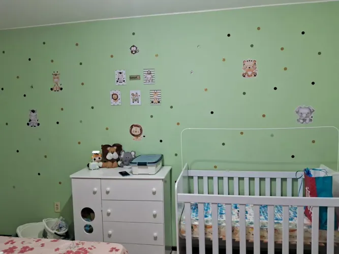 Conjunto de Berço com Cômoda Infantil