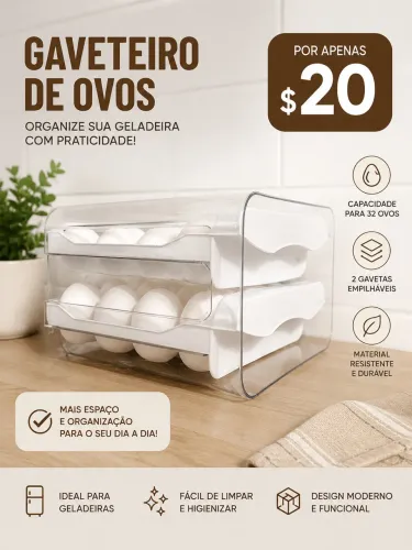 Gaveteiro para ovos 