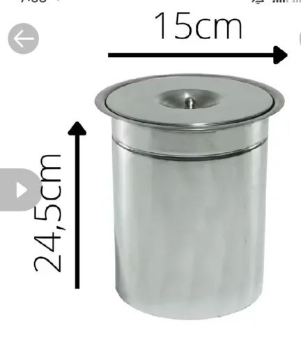 LIXEIRA DE EMBUTIR