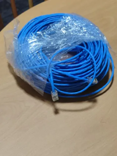 Cabo de Rede RJ45 Cat5 para Internet com 70 metros de comprimento Pronta entrega