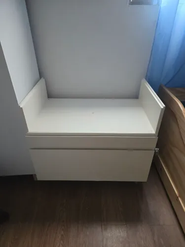 Gavetão madeira maciça branco