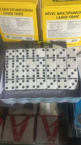 Dominó profissional 12 polegadas preto e branco 