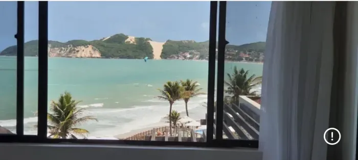 Belíssimo Flat Mobiliado Pé na Areia no Atlântico Flat Ponta Negra