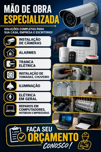 Visita técnica para prestação de serviço elétrica, câmeras e alarmes
